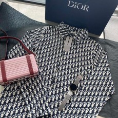 디올 오블리크 로고 셔츠