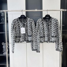 샤넬 cc 트위드 자켓