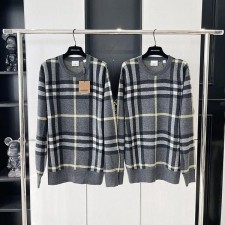 버버리 bbr 울 체크 니트