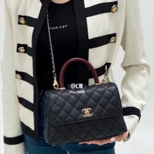 샤넬 코코핸들 플랩 그레인드 카프스킨 골드메탈 WIN팩토리